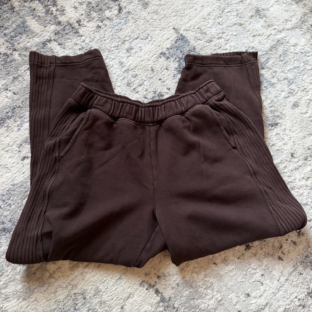 Aerie Oh Snap! Barrel Sweatpants Deep Earth